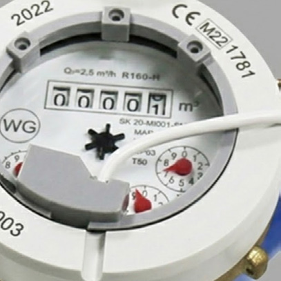 Detalle del totalizador del contador WD
